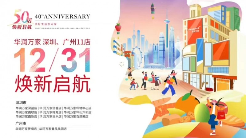 向新出发:华润万家广深11店焕新升级